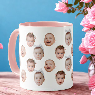 Anpassningsbar Baby Ansikte Mugg Baby 3 Foton