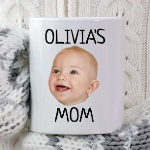 Anpassningsbar Baby Ansikte Photo Flicka Pojks Mam Mugg