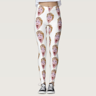 Anpassningsbar Baby Ansikte Photo Leggings