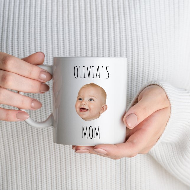 Anpassningsbar, Baby Ansikte Photo Namn för ny mam Mugg (Skapare uppladdad)