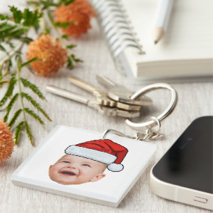 Anpassningsbar Baby Ansikte Photo Santa Hat-julen