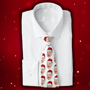 Anpassningsbar Baby Ansikte Photo Santa Hat-julen Slips