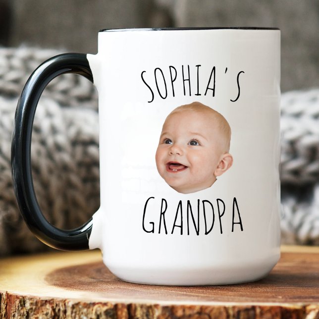 Anpassningsbar Baby Baby Ansikte, fotopjulmorfar G Mugg (Skapare uppladdad)