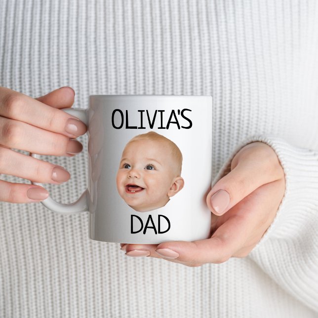 Anpassningsbar Baby Baby Foto Första gången Pappa  Mugg (Skapare uppladdad)