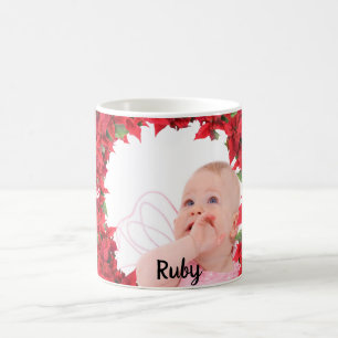 Anpassningsbar Baby/barnfoto jul Kaffemugg