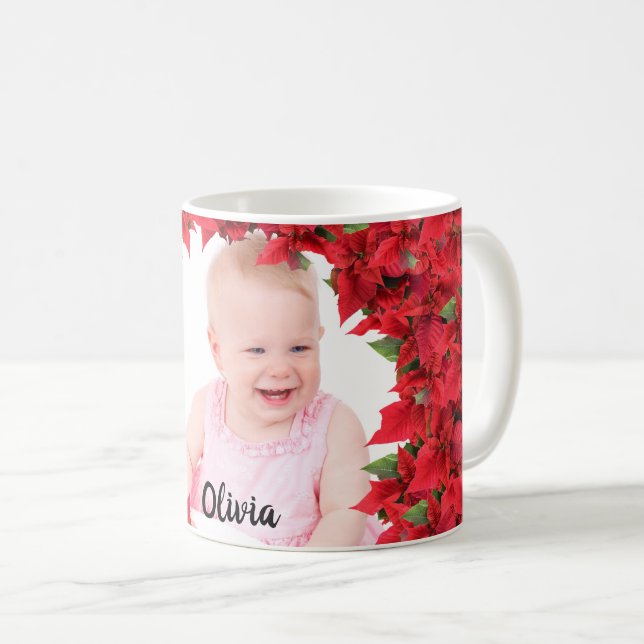 Anpassningsbar Baby/ Barnfoto Jul Kaffemugg (Framsida höger)