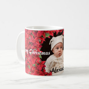 Anpassningsbar Baby/barnfoto jul Kaffemugg