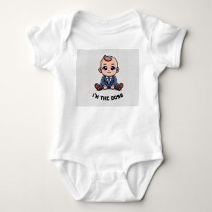 Anpassningsbar Baby Bodykostym-"Jag är Chef" foto T Shirt
