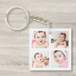 Anpassningsbar Baby Family Photo Collage White 4 B