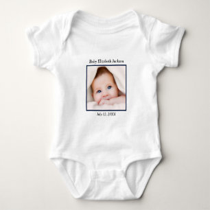 Anpassningsbar Baby Family Photo Personalize T Shirt