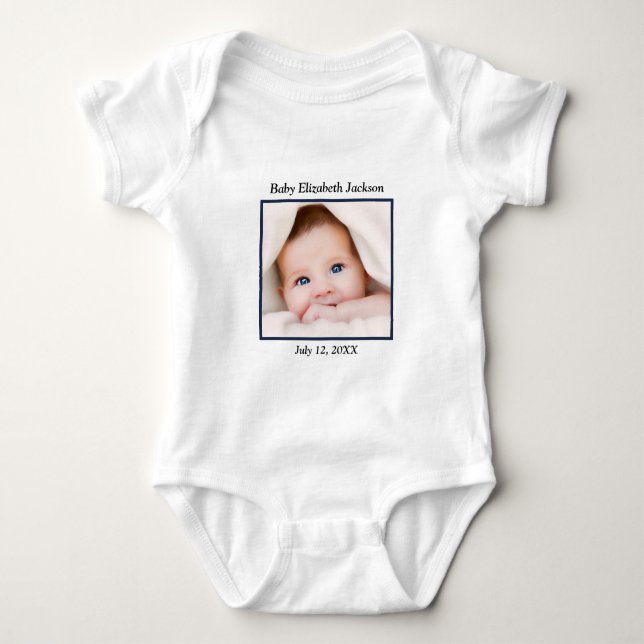 Anpassningsbar Baby Family Photo Personalize T Shirt (Framsida)