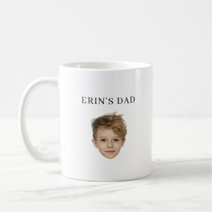 Anpassningsbar Baby Fars dag Anpassningsbar Ansikt Kaffemugg