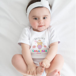 Anpassningsbar Baby Första julklappen Doll Stars T Shirt