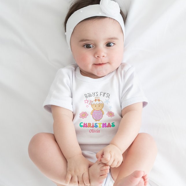 Anpassningsbar Baby Första julklappen Doll Stars T Shirt (Skapare uppladdad)