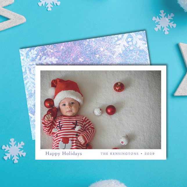 Anpassningsbar Baby första julkort (Custom Baby's First Christmas Card)