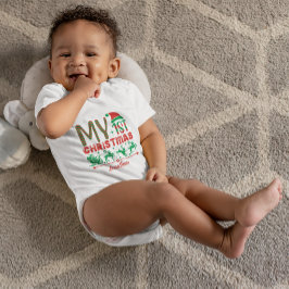 Anpassningsbar Baby: Första jultomten på hans sled T Shirt
