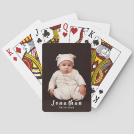 Anpassningsbar Baby fotobokkort Casinokort