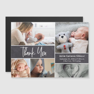 Anpassningsbar Baby fotokollage Birth-stathandtag