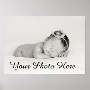 Anpassningsbar Baby fotoutskrift för Nursery Decor Poster