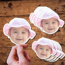 Anpassningsbar Baby fotoutstämplar, Baby fotofoto Klistermärken