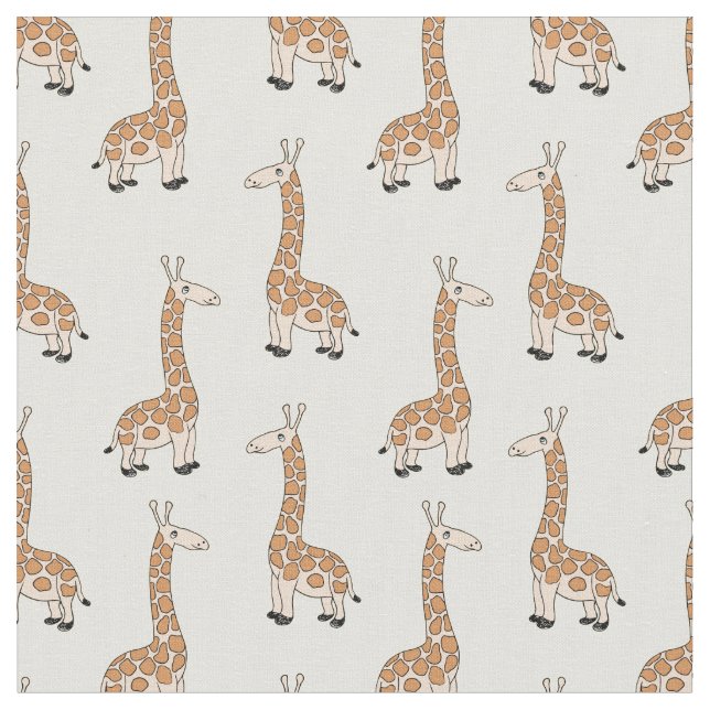 Anpassningsbar Baby Giraffe Fabric Print för barn Tyg (Närbild)