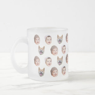 Anpassningsbar Baby Mugg, Anpassningsbar Family 3 Frostad Glasmugg