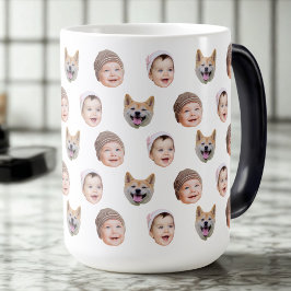 Anpassningsbar Baby Mugg, Anpassningsbar Family 3  Magisk Mugg