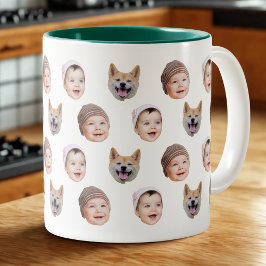 Anpassningsbar Baby Mugg, Anpassningsbar Family 3  Två-Tonad Mugg