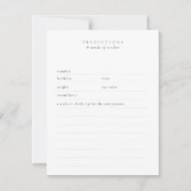 Anpassningsbar Baby Önskemål & Predictions Minimal