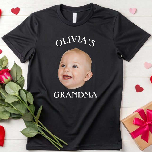 Anpassningsbar Baby Personlig Child Photo Pappa Ma T Shirt (Skapare uppladdad)