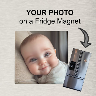 Anpassningsbar Baby Photo Fridge Magnet Baby medde