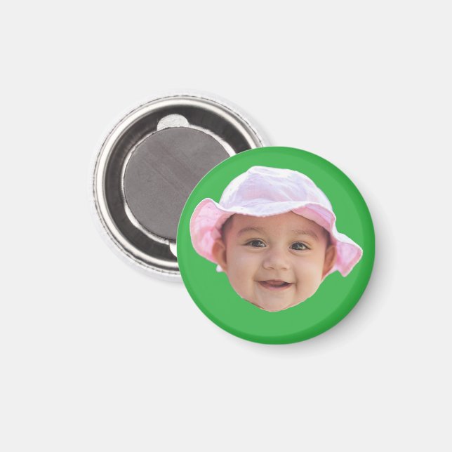 Anpassningsbar Baby Photo Magnet (Front/Back)