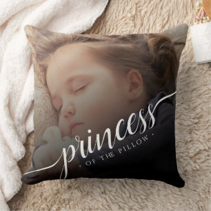 Anpassningsbar Baby Photo Princess of the Pillow Kudde