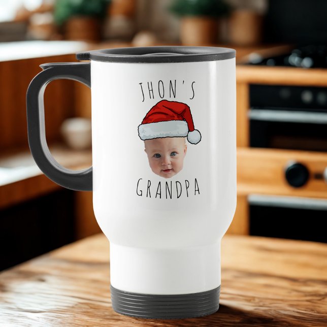 Anpassningsbar Baby Santa Hat-julfoto i Ansikte Resemugg (Skapare uppladdad)