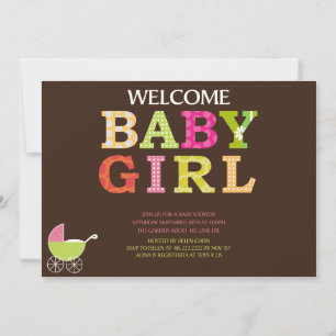 Anpassningsbar Baby Shower Inbjudan