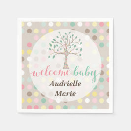 Anpassningsbar Baby Shower Kärlek växer i vår fami Pappersservett