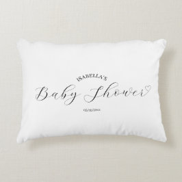 Anpassningsbar Baby Shower Keepsak Prydnadskudde