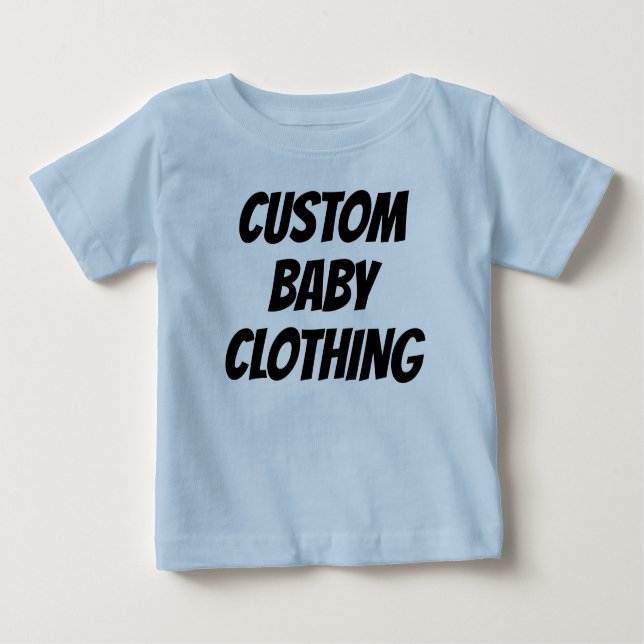 Anpassningsbar Baby T-skifta tom mall T Shirt (Framsida)