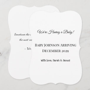 Anpassningsbar Baby-vykort