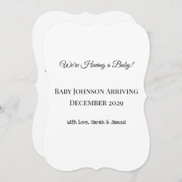 Anpassningsbar Baby-vykort