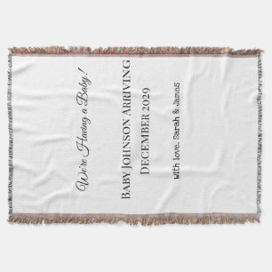 Anpassningsbar Baby-vykort Filt