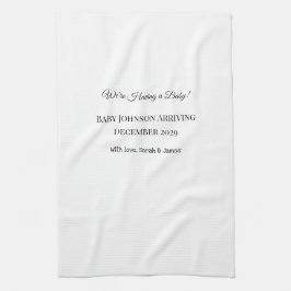 Anpassningsbar Baby-vykort Kökshandduk