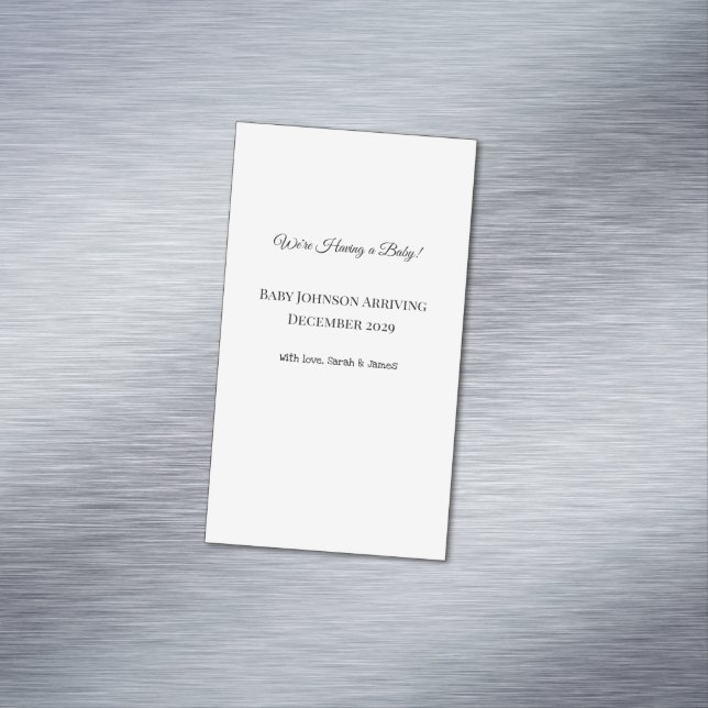 Anpassningsbar Baby-vykort Magnetiska Visitkort (In Situ)