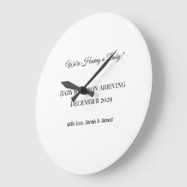 Anpassningsbar Baby-vykort Stor Klocka
