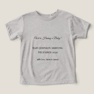 Anpassningsbar Baby-vykort T Shirt