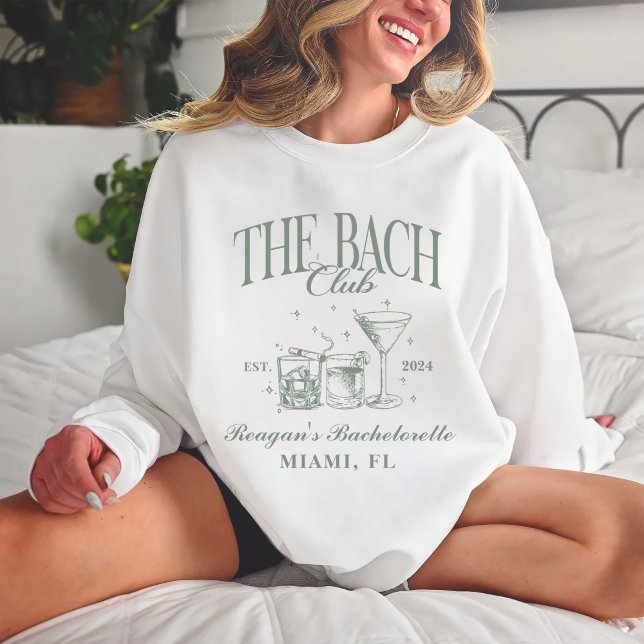 Anpassningsbar Bach Klubb Bachelorette Retro Cockt T Shirt (Skapare uppladdad)