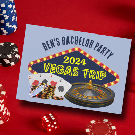 Anpassningsbar Bachelor Party Las Vegas Resa Casin Inbjudningar