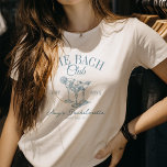 Anpassningsbar Bachelorette Bach Klubb Bridesmaid  T Shirt<br><div class="desc">Matcha i stil! Den här anpassningsbarna "Bach Klubb" är t-shirt för perfekten bridesmaid-favör - komfy,  trendig och redo för varje bachelorette Party äventyr.</div>