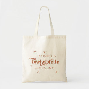 Anpassningsbar Bachelorette Canvas Tote Bag Retro  Tygkasse