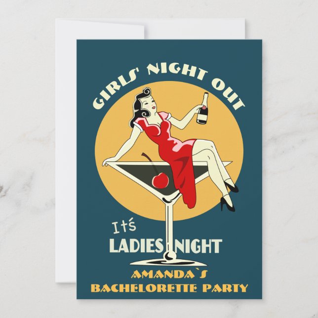 Anpassningsbar Bachelorette-parti Inbjudningar (Framsida)